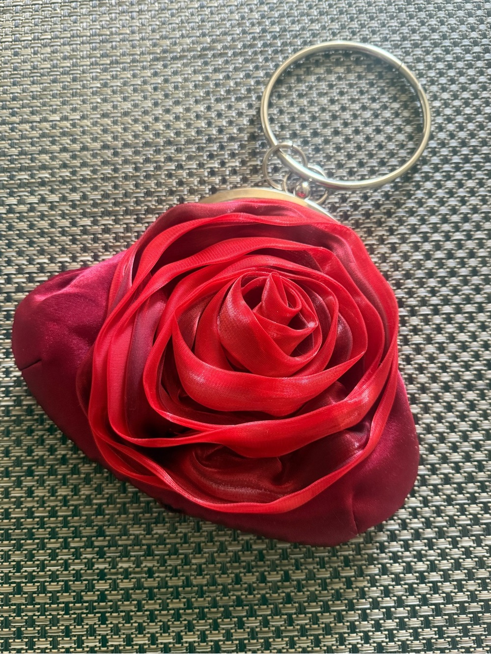 Red Evening Purse, cocktail Bag- New